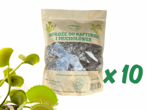 Podłoże do roślin owadożernych kapturnic i muchołówek 4 l ECOGRÓD zestaw 10 sztuk